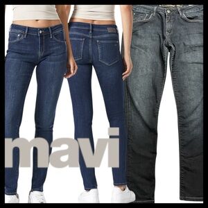 Mavi Dark Wash Alexa Mid-Rise Skinny Jeans (29x29)